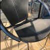 Loungestol i sort læder - Image 3