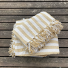 Plaid i Gul & Hvide Striber