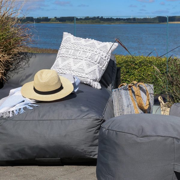 Lounge Daybed dobbelt til udendørs - Mørkegrå